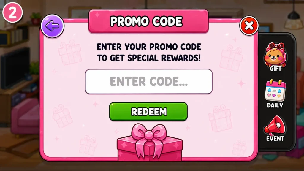 Enter code 2