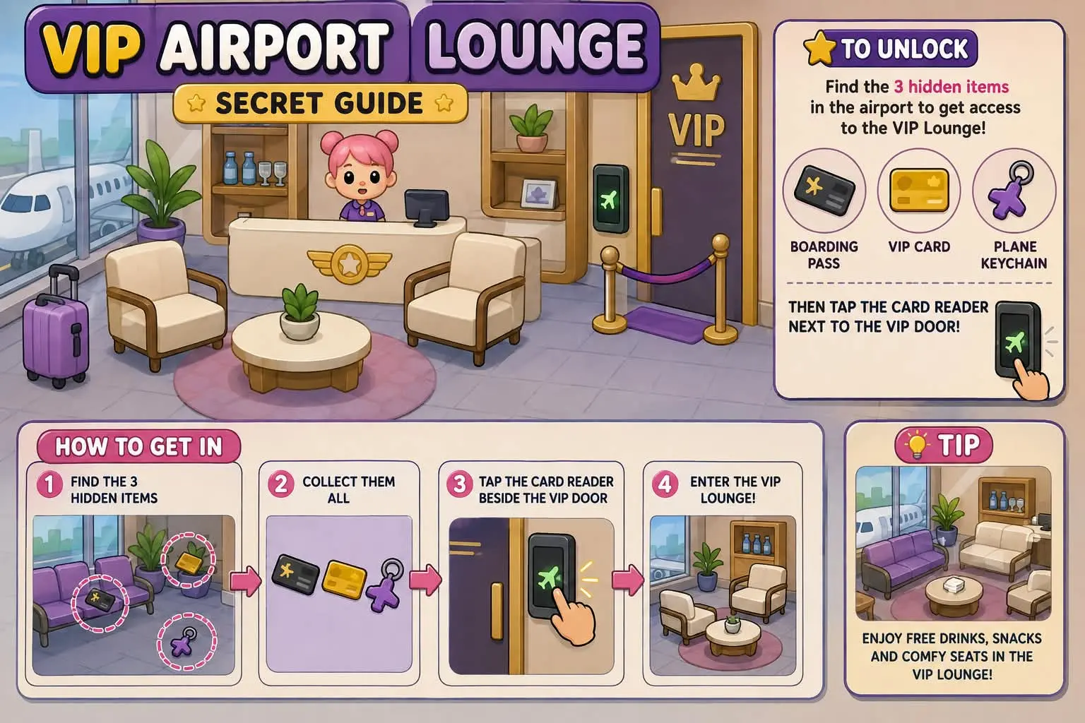 Avatar World Secrets 2026 – Hidden Codes, Rooms & Rewards Guide 14 vip airport 2