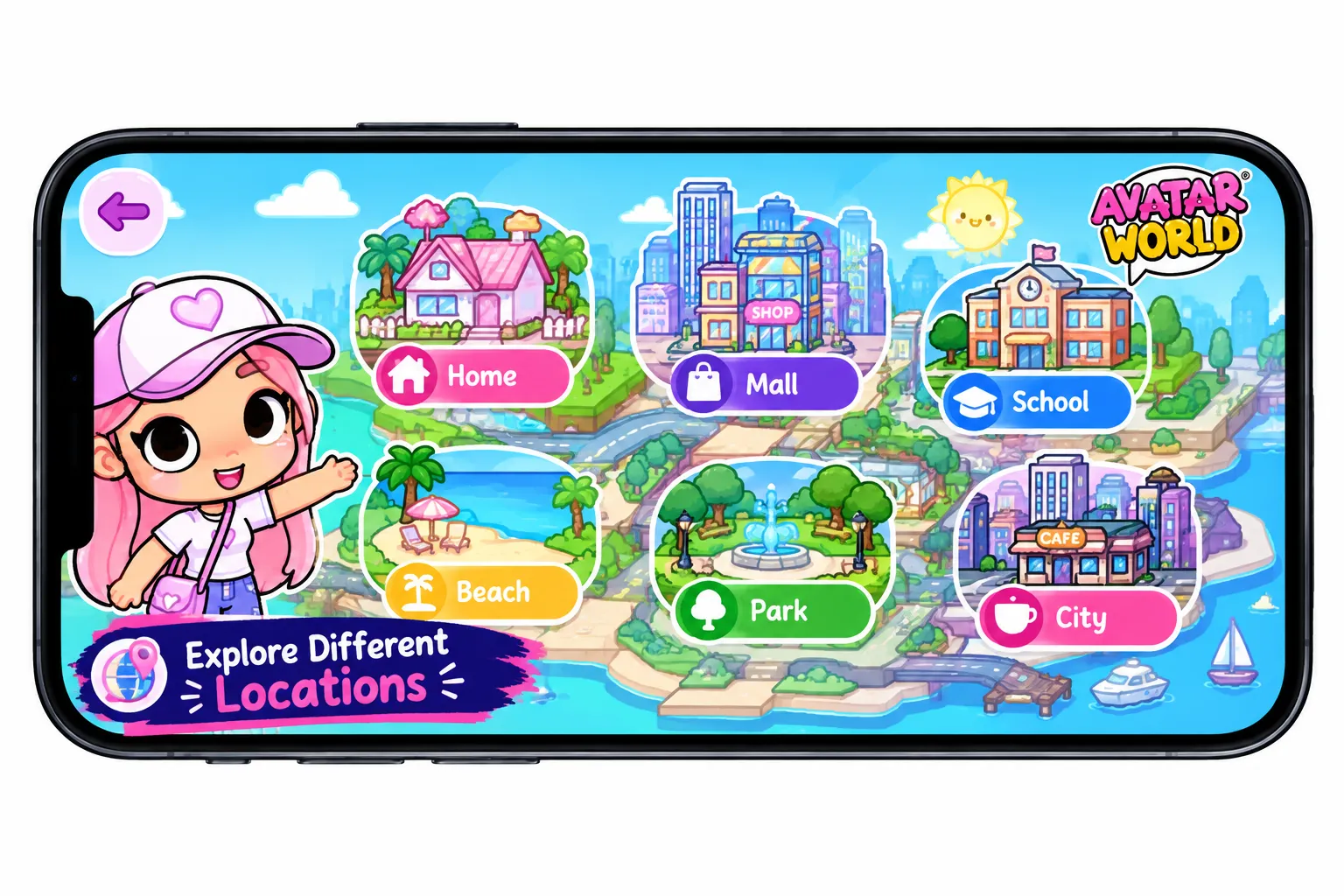 Avatar World Mod APK Download – Latest Version for Android 4 locationswebp